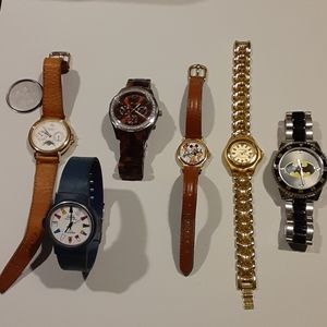 9 watch lot Armitron Relic Disney  Batman, Xanadu